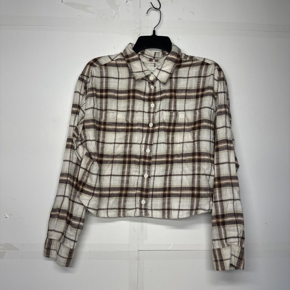 American Eagle Outfitters women’s cropped flannel Size Small